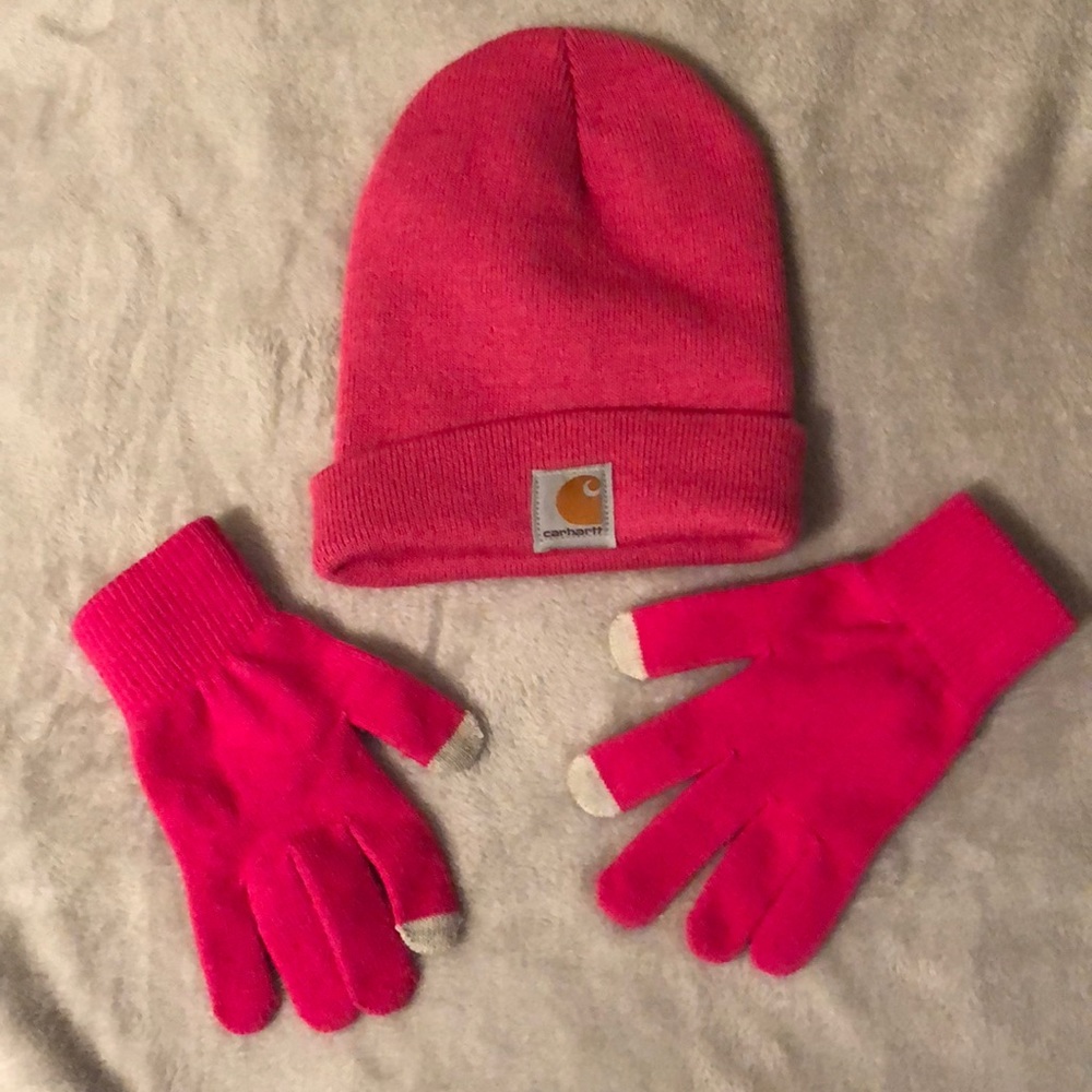 Carthartt Hat and Gloves. Small gloves.
